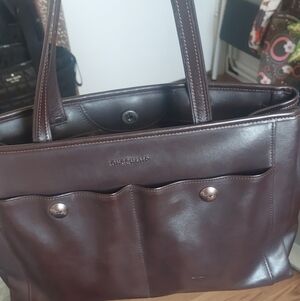 Longchamp Dark Brown Leather Shoulder Bag